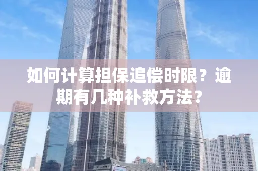 深圳如何计算担保追偿时限？逾期有几种补救方法？